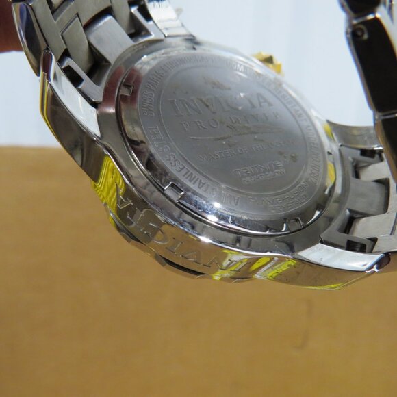 Invicta Men's 48mm Pro Diver Quartz Chronograph SS Watch IOB w/Papers 10382 - Picture 12 of 16